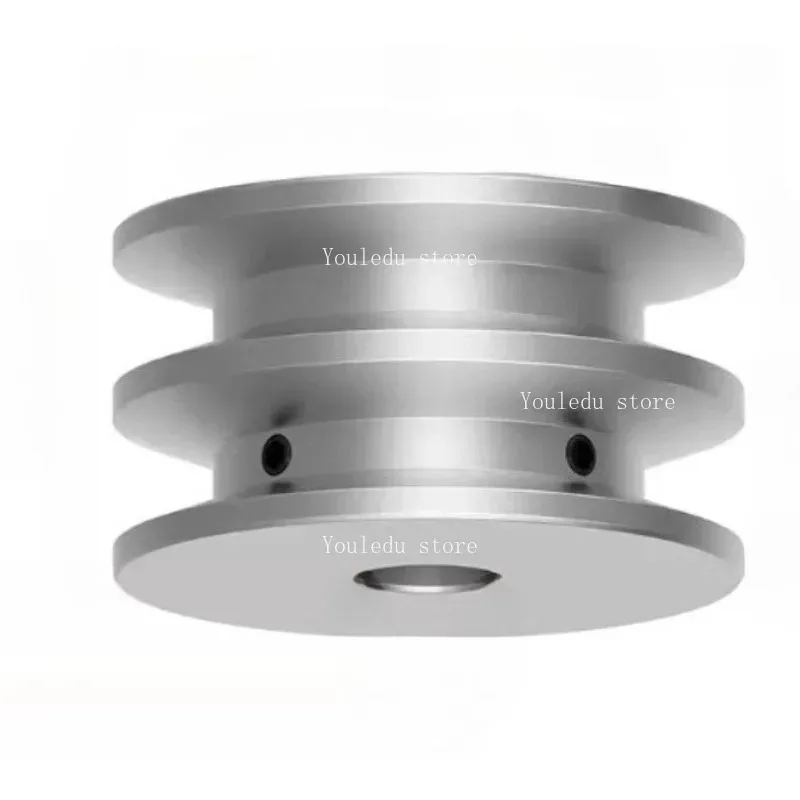 Suitable for Double V-Groove Aluminum Drive Pulley For A-Section V-Belt Pulleys OD 60mm
