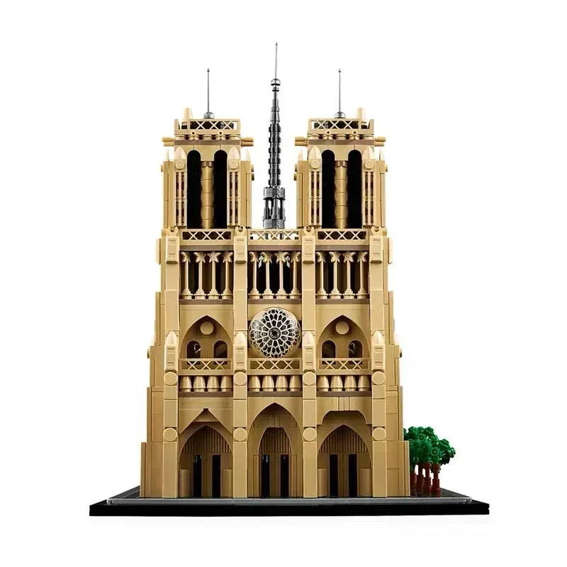 2024 neue notre dame de paris weltberühmte Architektur Modellbau stein Ziegel Lernspiel zeug Geschenk für erwachsene Kinder