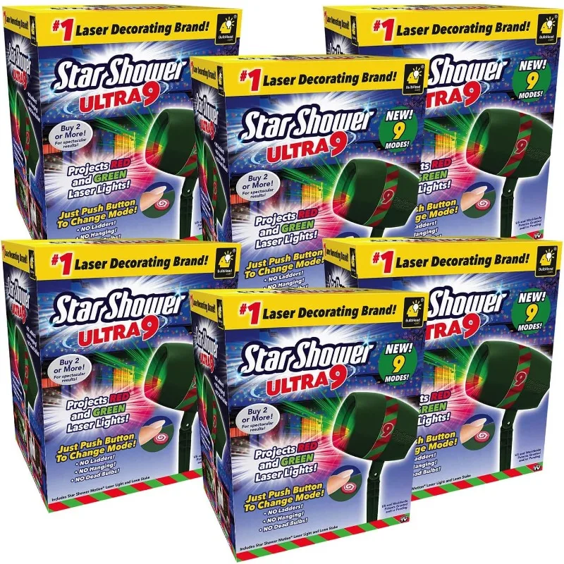 

enhanced modes for SPECTACULAR Outdoor Holiday Laser Lighting with Thousands of Lights covering 3200 square feet, Pack