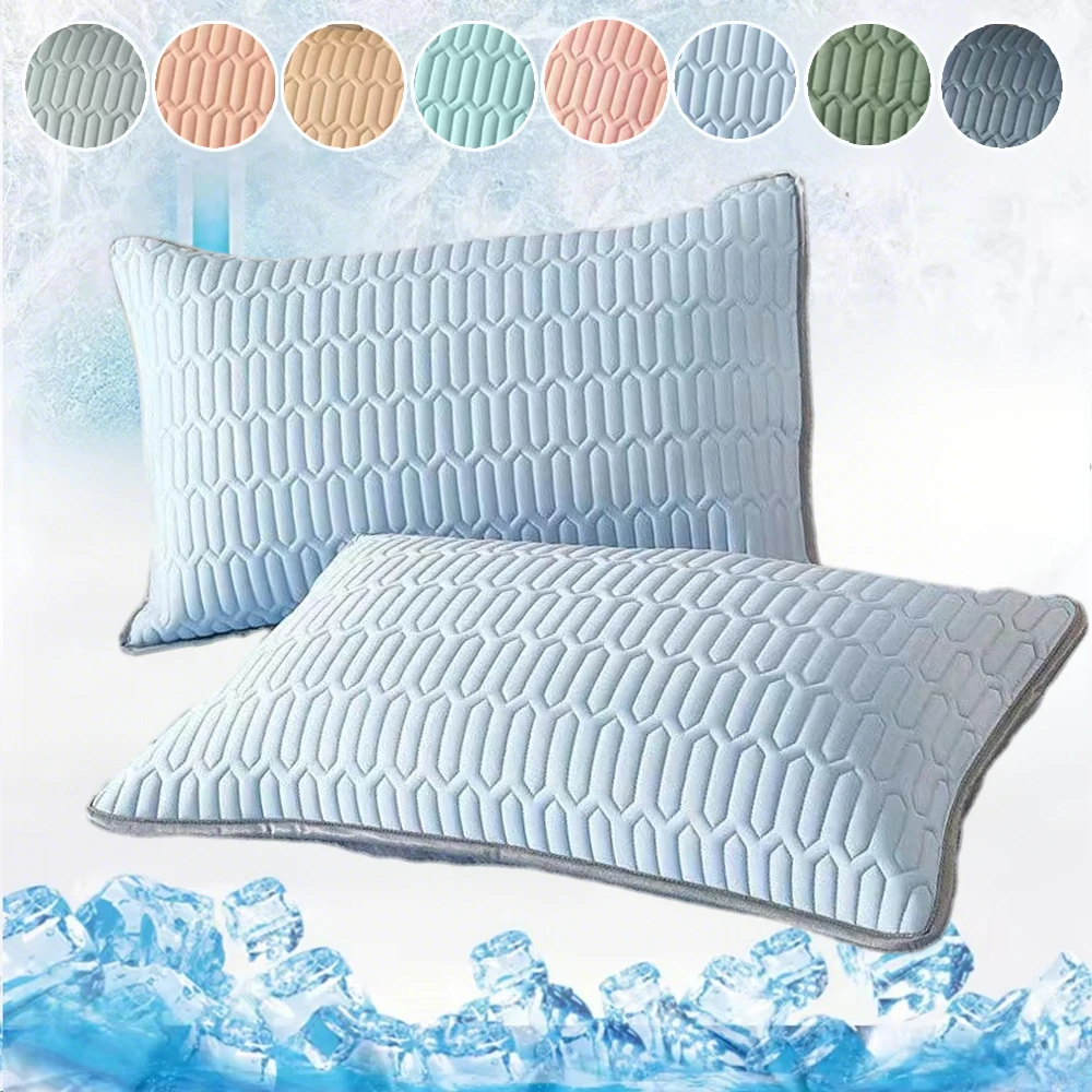 

2025 New Cool Silk Latex Pillowcase,breathable and Cool Pillowcase/Silk Touch Cooling Fabric for Hot Sleepers & Summer Bedding