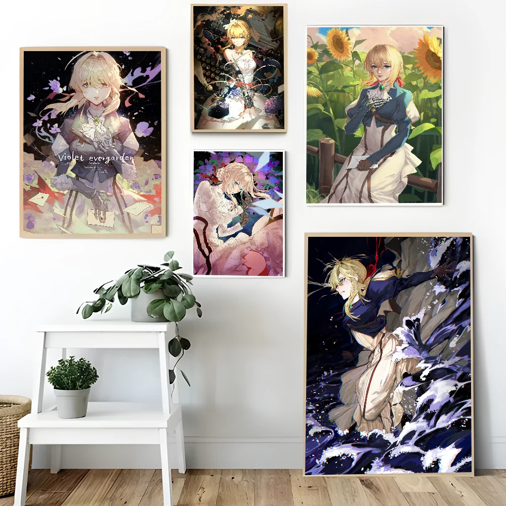 

V-Violet E-Evergarden Good Quality Prints and Posters Whitepaper Prints Posters Artwork Wall Decor