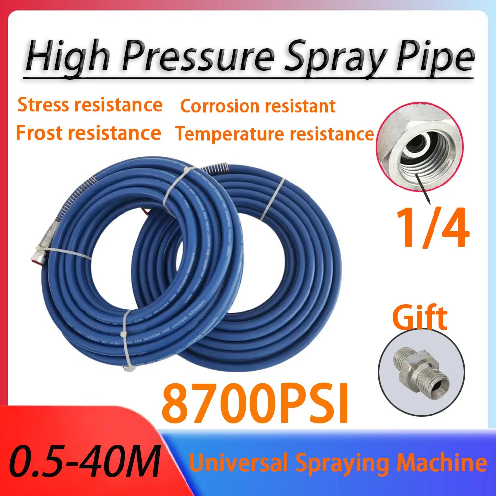 

1/4"Airless Paint Spray Hose Tube Sprayer Thickened Fiber Pipe For Sprayer Gun High Pressure Universal Flexible Explosion-proof