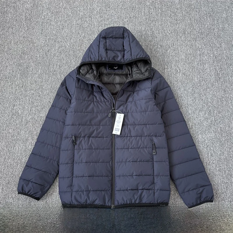 

Сверхлегкая мужская хлопковая куртка с капюшоном, ветрозащитная, водостойкая, тонкая осенне-зимняя верхняя одежда, повседневная свободная посадка, молодежный тренд