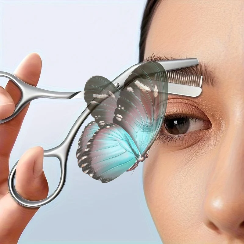 Men'S Grooming Makeup - Professional Eyebrow Scissors Stainless Steel With