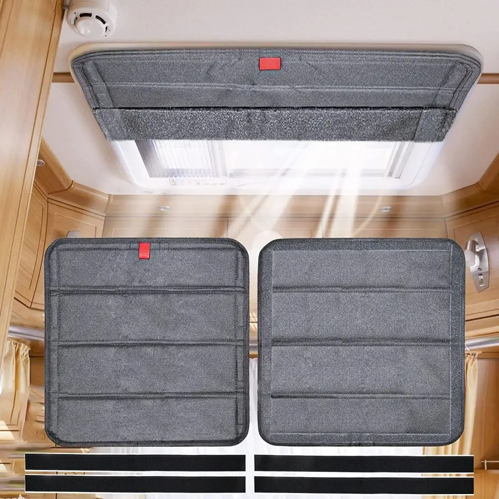 Waterproof Window Shade Cover Collapsible Storage Bag Sunroof Curtain 3-Layered Reflective UV Protection RV Skylight Shade Car