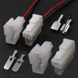 1 Set 2 Hole MG610043 AC Assembly Car High Current Plastic Housing Connector Auto Unsealed Socket 6070-2471 6070-2481