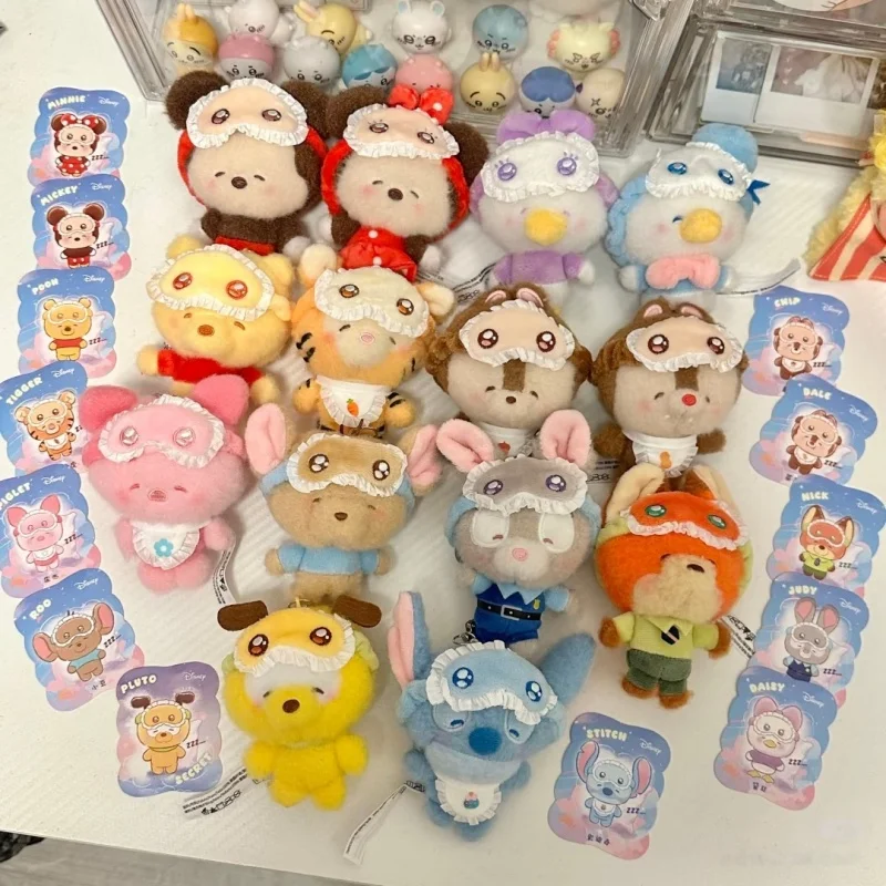 

100% натуральная серия одежды для сна Disney Squinting, слепая коробка, Микки и Минни Джуди, сумка-фигурка, кукла, тайна коробка, подарки для детей