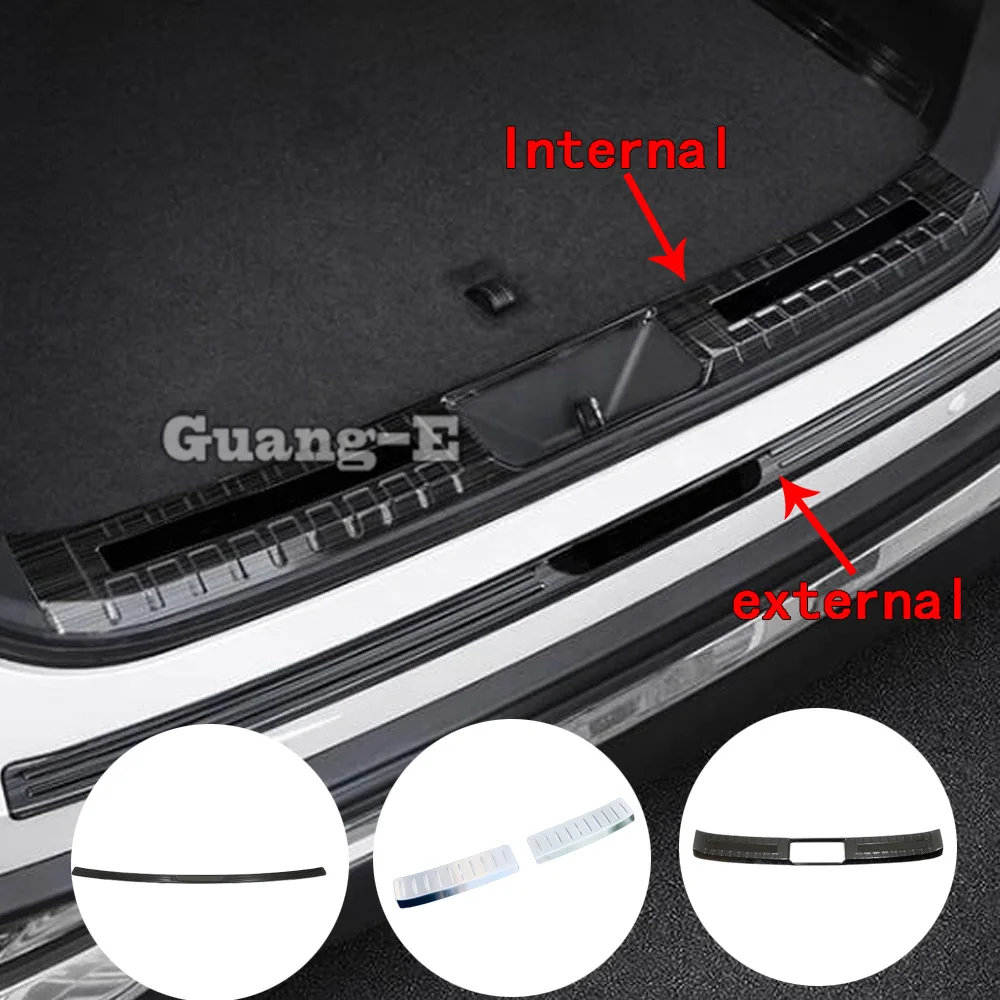 

ABS/Steel Threshold Pedal Strip Rear Bumper Trunk Trim Decoration Cover Accessories For Toyota Venza/Harrier 2021 2022 2023 2024