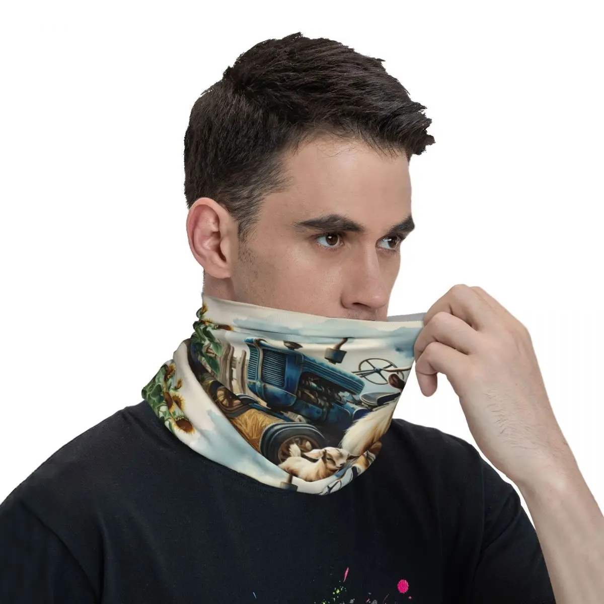 Donkey Scarf Neckerchief Neck Face Mask Polyester