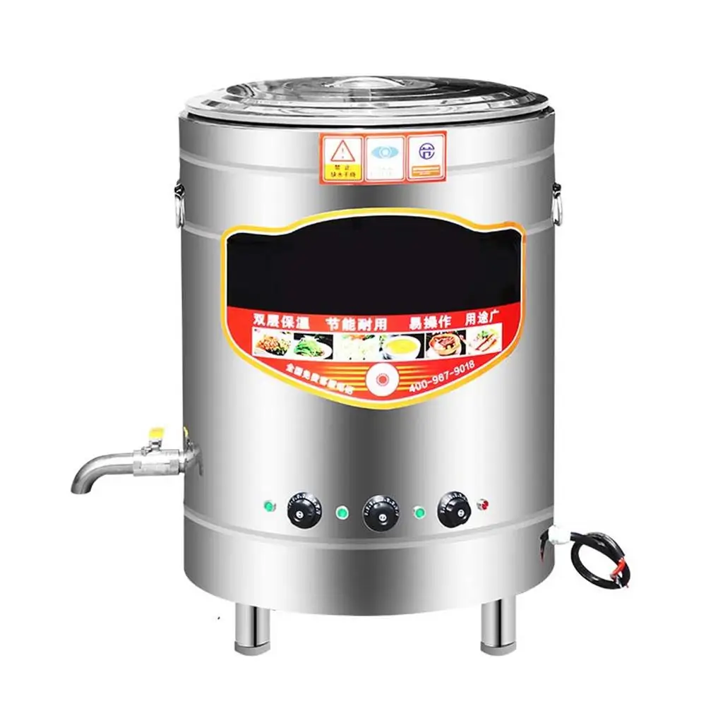 سطح المكتب المنزلي مسحوق الحساء الكهربائي موقد تجاري متعدد الوظائف طباخ المعكرونة الفولاذ المقاوم للصدأ المعكرونة طباخ