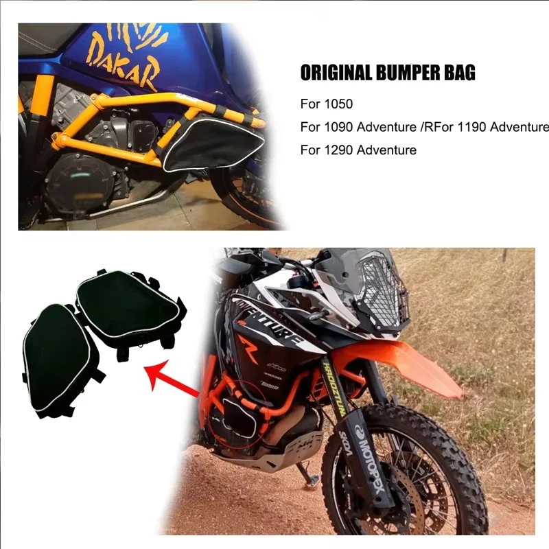 

Рамка Crash Bars Водонепроницаемая сумка Мотоциклетный бампер Боковые сумки Ящик для инструментов для 1050 1090 1190 1290 ADV Adventure R Дорожные сумки