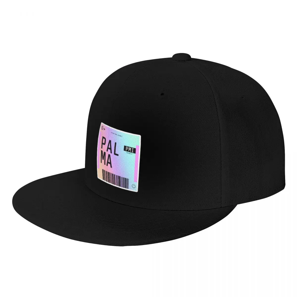 Palma Boarding Pass PMI Rainbow Gradient Baseball Cap Beach Outing Thermal Visor Hats Man Women's