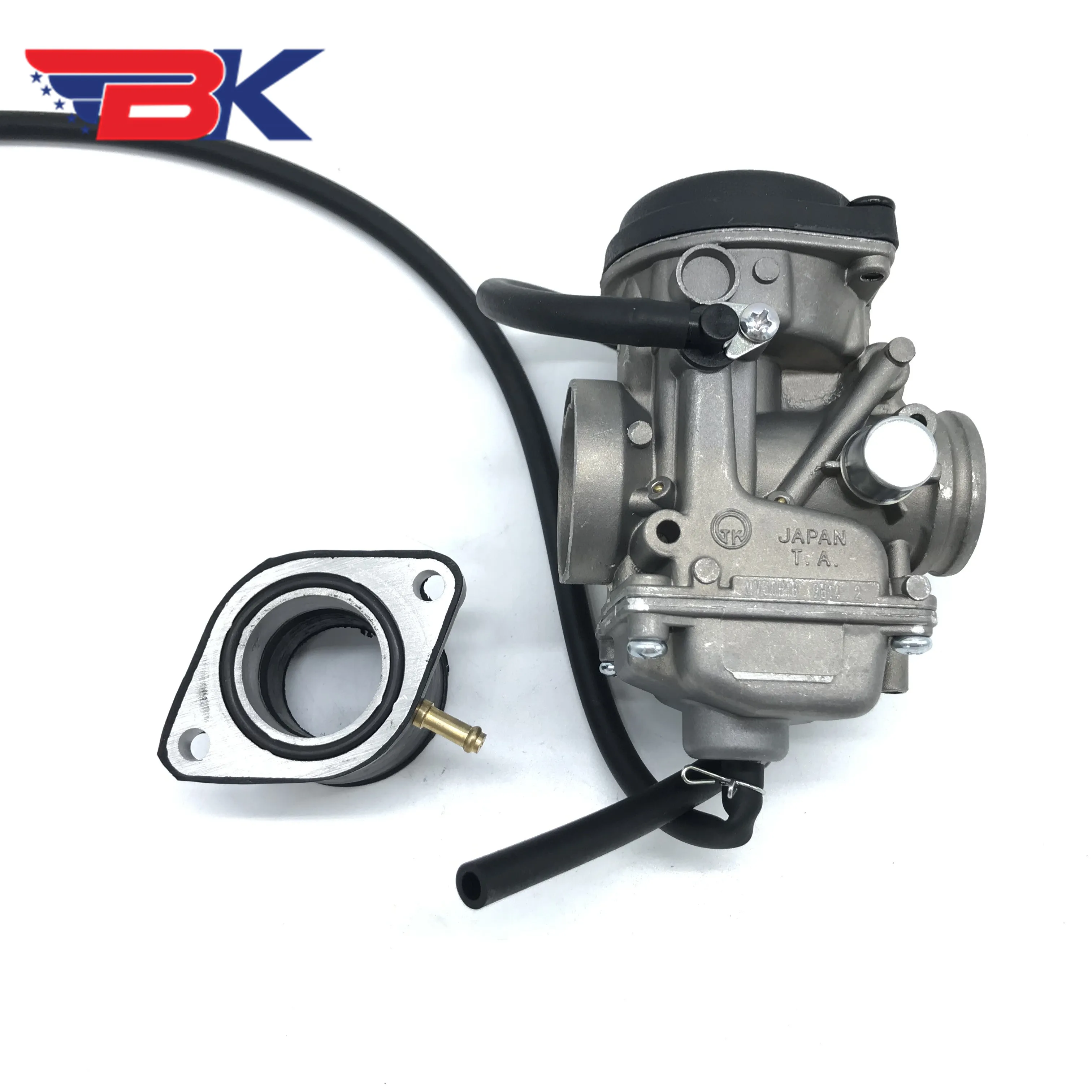 For JIANSHE LONCIN BASHAN 250 ATV QUAD JS250 Roketa Baja Trail JetMoto Tank 250cc Carburetor W/ Intake Manifold