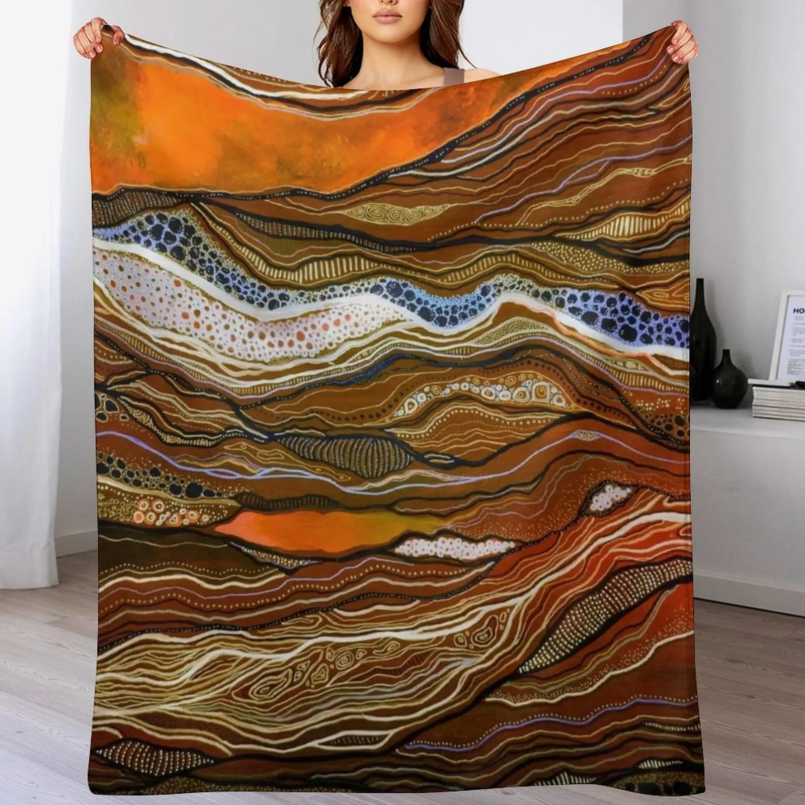 

Noongar Boodja Throw Blanket