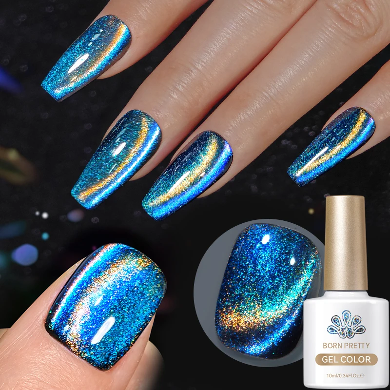 

BORN PRETTY 10ml 9D Cat Magnetic Gel Nail Polish Phototherapy Rainbow Semi Permanent Soak Off UV LED Nail Art Varnish Manicure