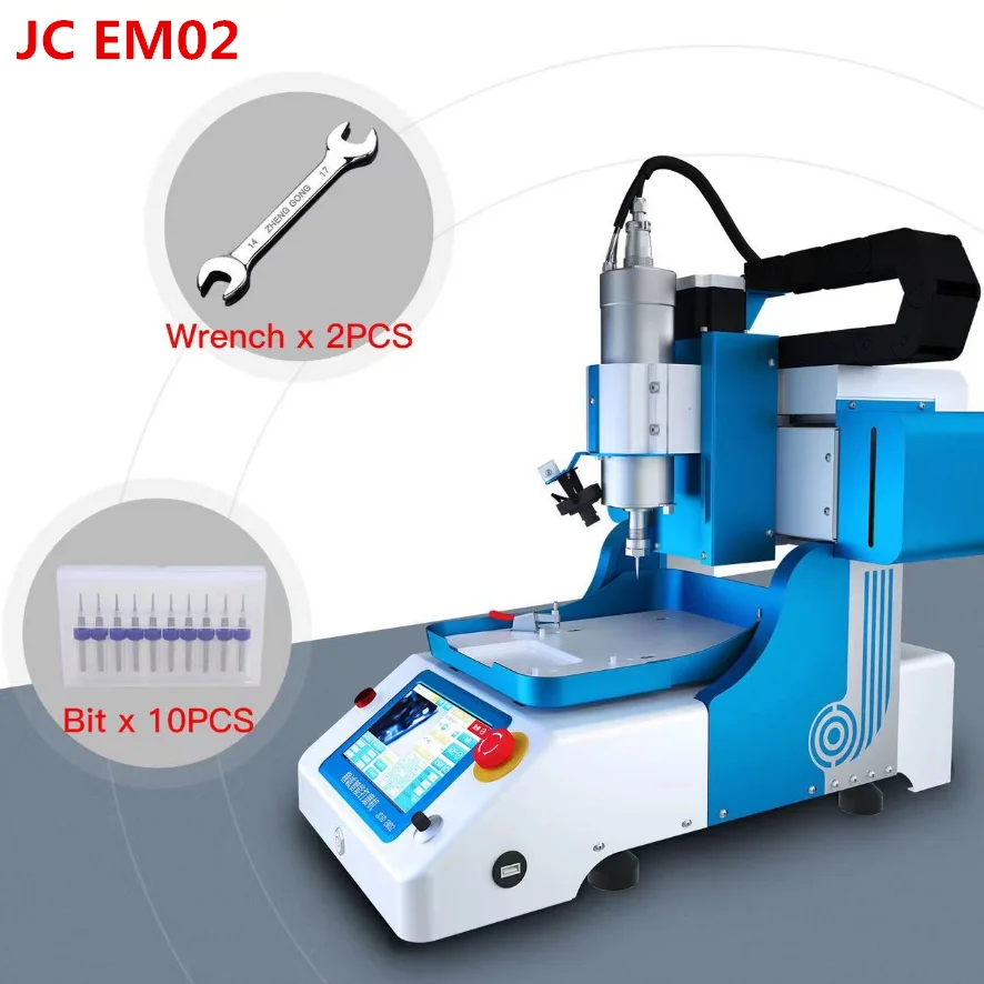 

JC EM02 CNC Intelligent Motherboard Chip Grinder Machine NAND CPU EEPROM Removal For iPhone 6-13 Pro Max