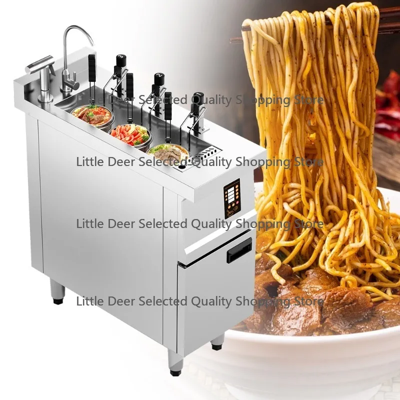 

Factory Supply Stainless Steel Noodle Boiler Machine 3 Basket Electric Automatic Lifting Ramen Spaghetti Cooker