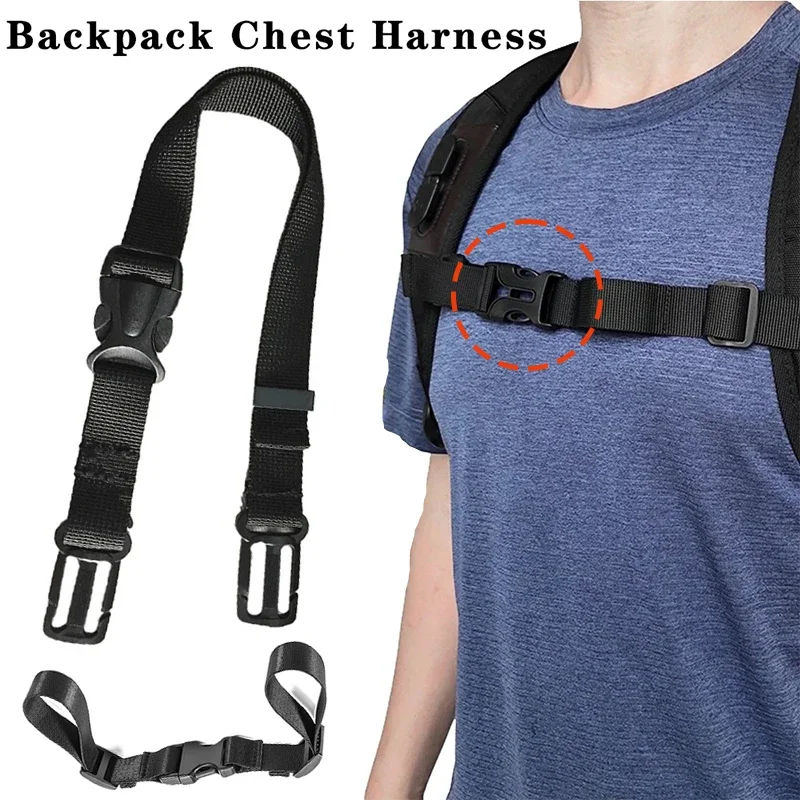 Backpack Magnetic Chest Pack StrapEasy Detachable Strap Adjustable Shoulder Strap Outdoor Camping Tactical Bag Strap Accessories