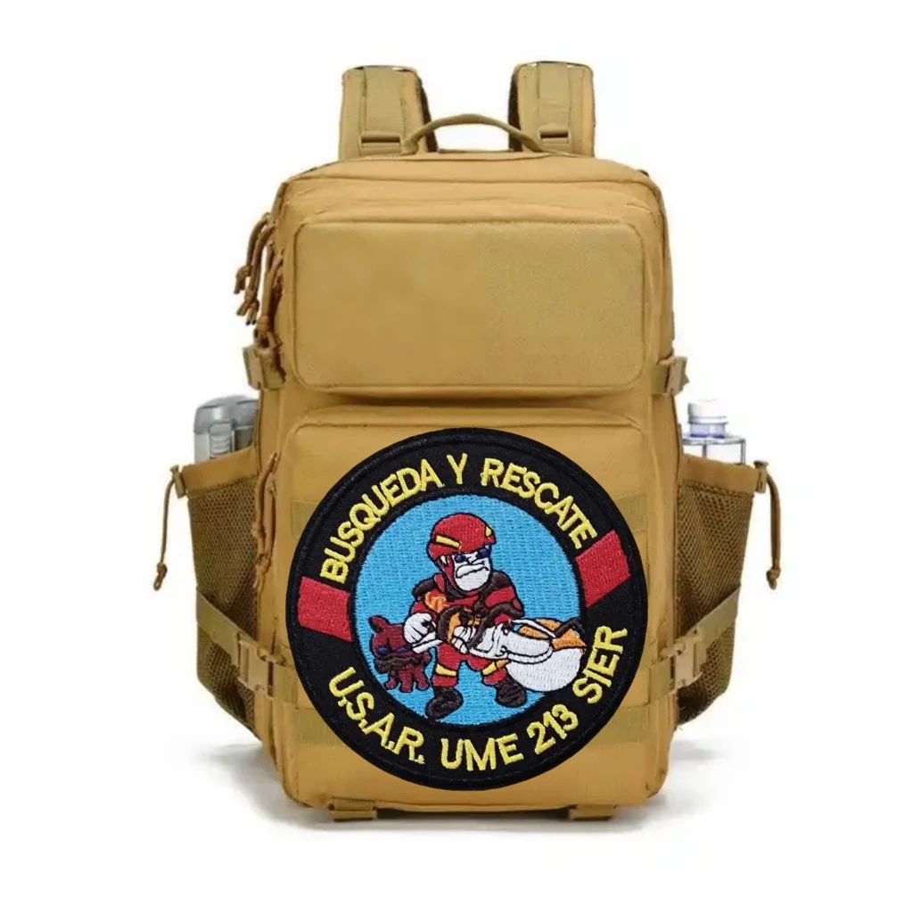 Parche táctica bordada búsqueda y rescate con velcro para mochila - imagen 4