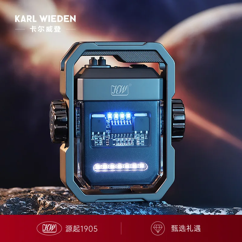 

KWCarvuitton Mechanical Wind Double Gyro Electronic Pulse Lighter High-End Charging Decompression Ignition