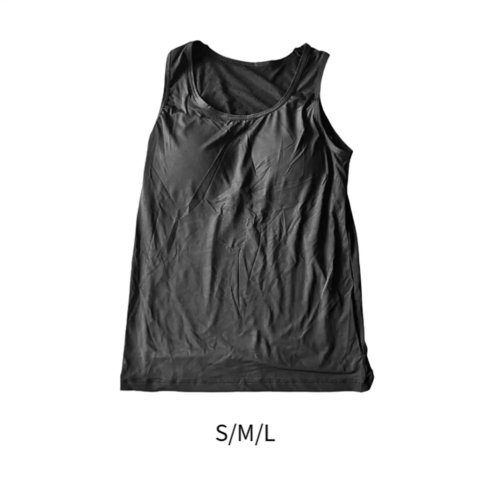 Mens Tank Top Bottoming Shirt Simulation Fake Underwear Vest Sleeveless Shirt for Training Casual Gym Workout Bodybuilding