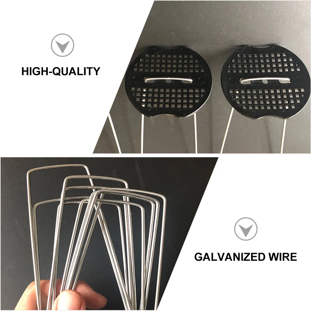 50sets-u-shaped-ground-pegs-galvanized-wire-gardening-stakes-durable-tent-canopy-tarp-fixing-nails-outdoor-use