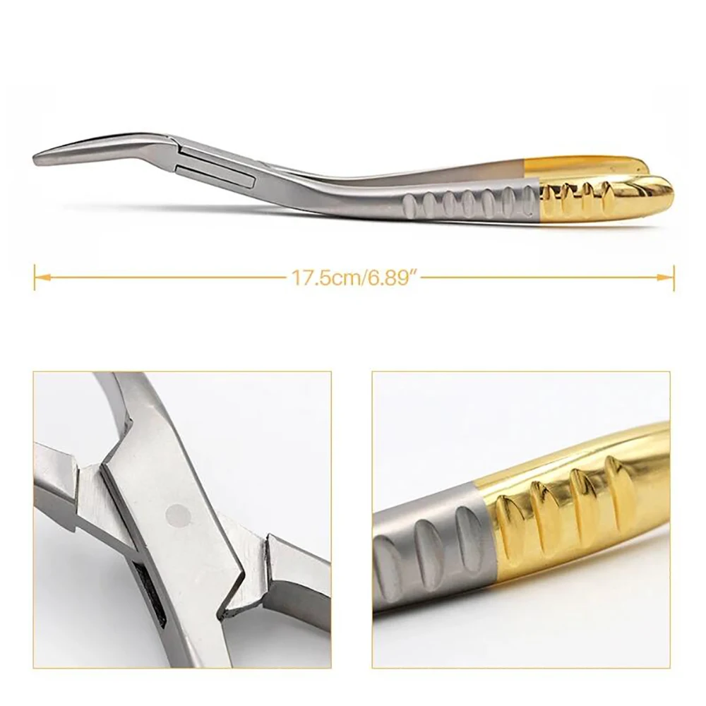 Dental Root Fragment Minimally Invasive Tooth Extraction Forcep Tooth Pliers Dental Instrument Curved Maxillary Mandibular Teeth