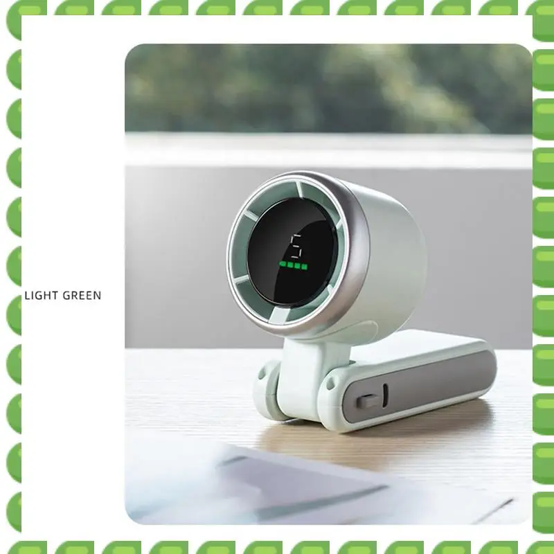 A04V Convenient Neck-Hanging High-Speed USB Fan, Handheld, Portable And Battery-Powered For Desktop Use
