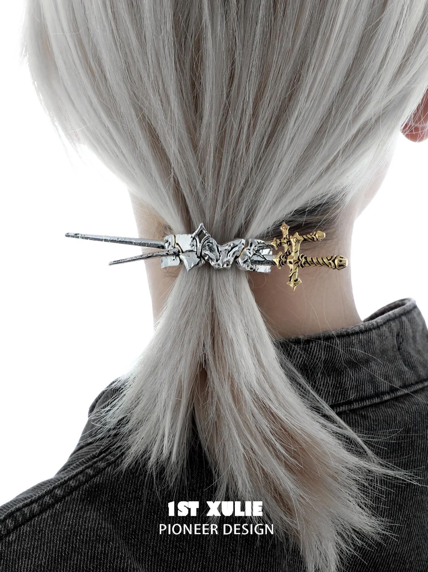 Knight's Sword Ponytail Hairpin Hair Buckle Original Niche Design Premium Sweet Cool Hairpin Headgear Hair Accessories