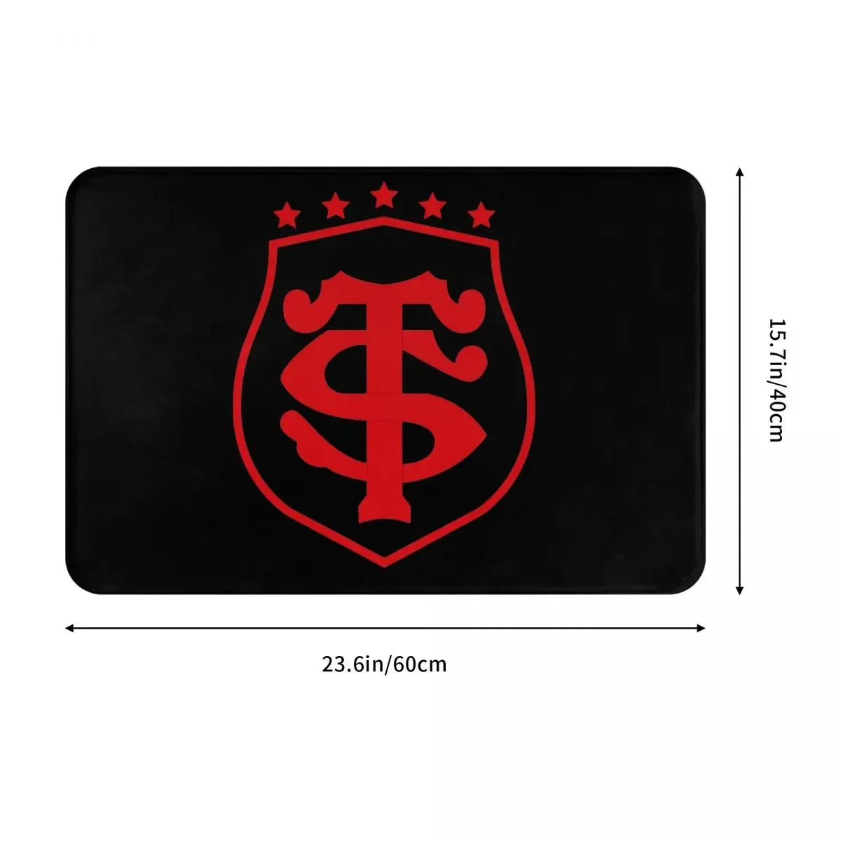 Toulouse Stadium Non-slip Doormat Floor Mat Absorbent Mat Carpet Rug for Kitchen Entrance Home Bedroom Footpad Mats