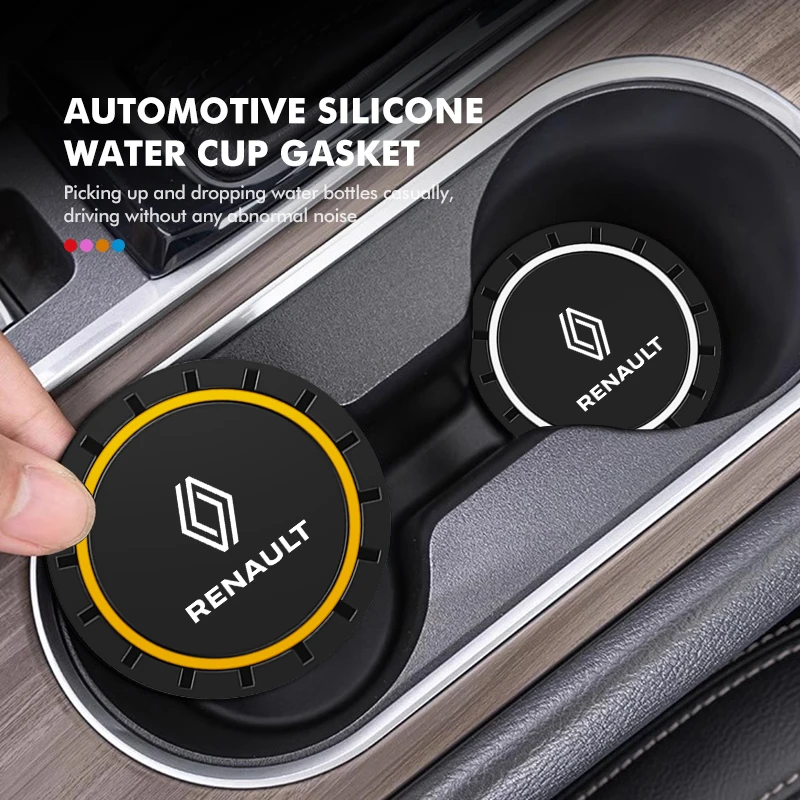 Car Non-Slip Cup Holder Anti-dust Mat Interior Accessories For Renaul Captur Megane Sandero Grand Sill Guard