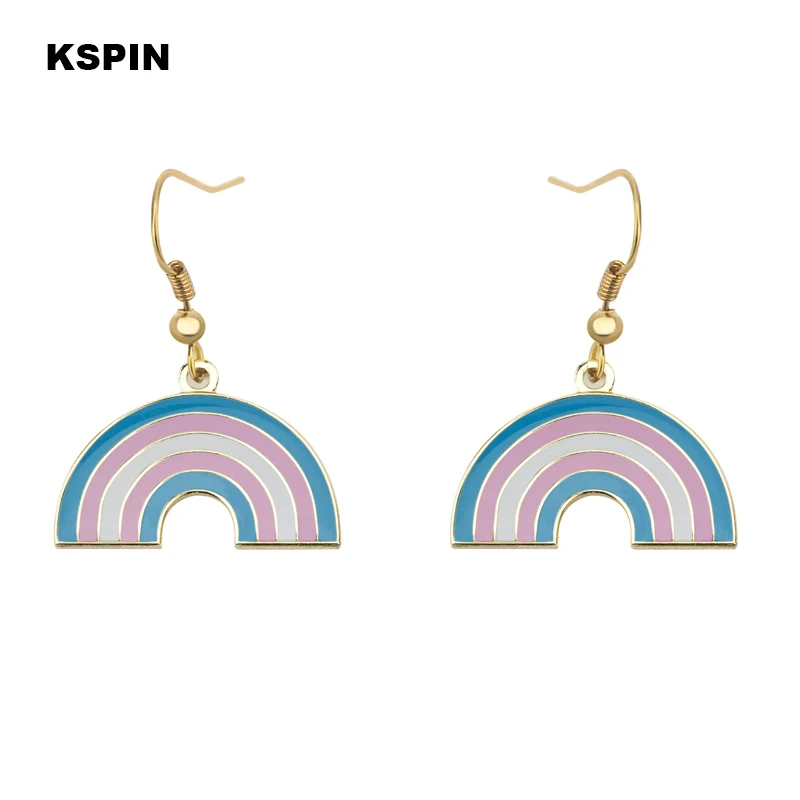 Progress Pride Earrings Gay Pride Rainbow Earrings Jewelry For Women Men Lovers Gift