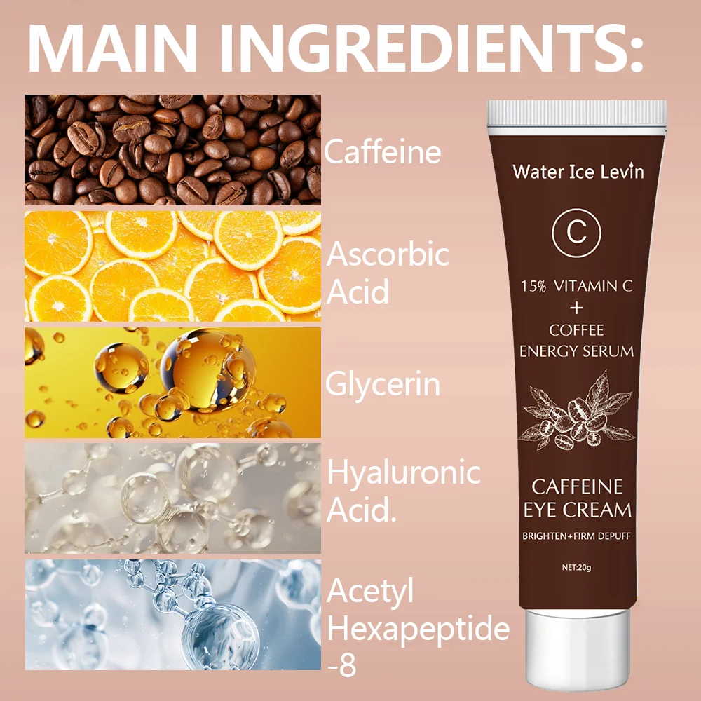 Caffeine Eye Cream Under Eye Dark Circle Remover Moisturizes Brightening Eyes Contour Eyes Skin Care Products