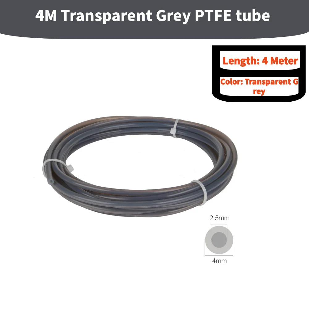 Tube PTFE 4 Mètres X 2,5 Mm + Coupe-Tube – Haute Température Pour Bambu Lab A1 Mini, P1P, Ender 3 V3 & Imprimantes 3D