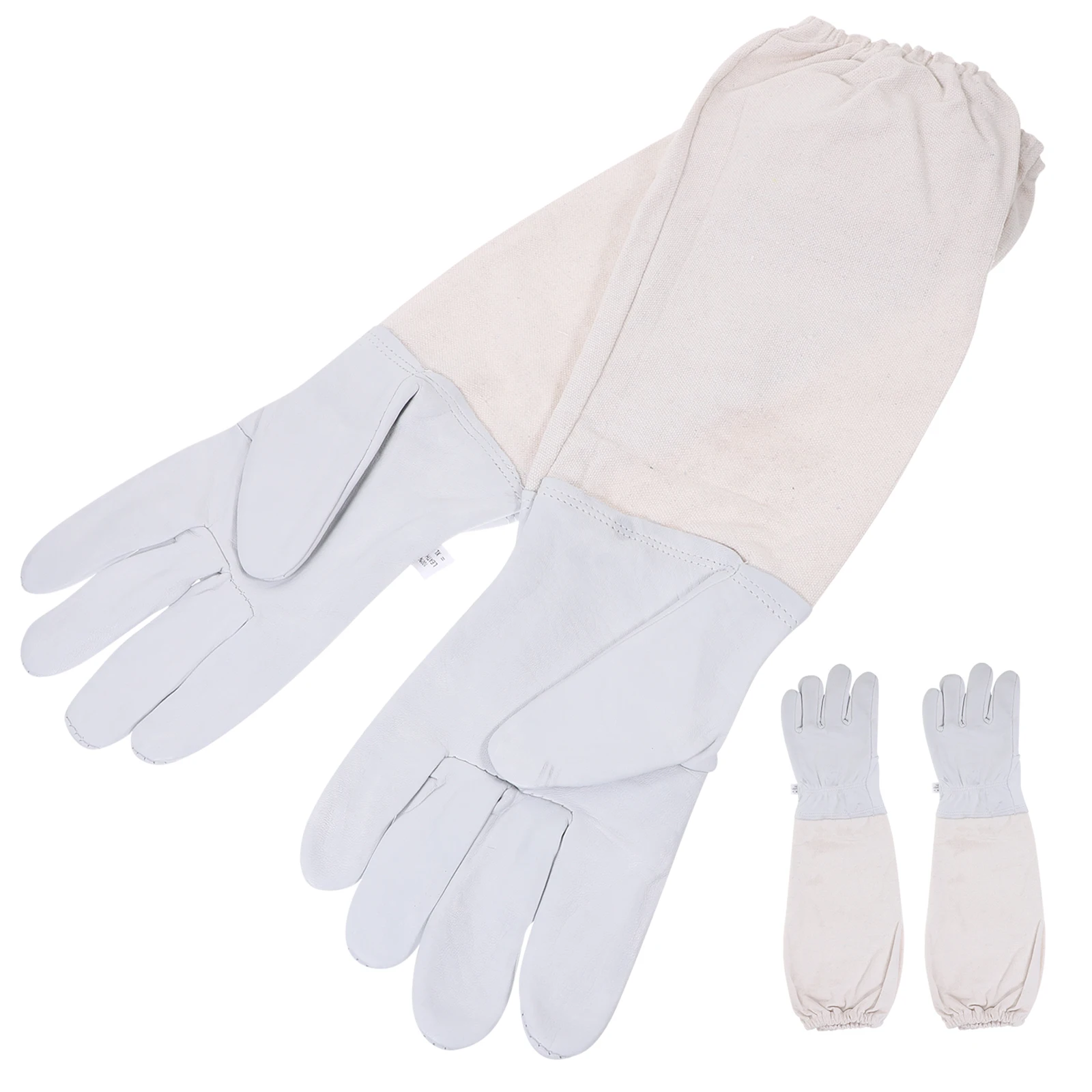 

1 Pair Of Comfortable Safety Gloves Beekeeper Tools Durable Protective Wear For Gardening And Industry