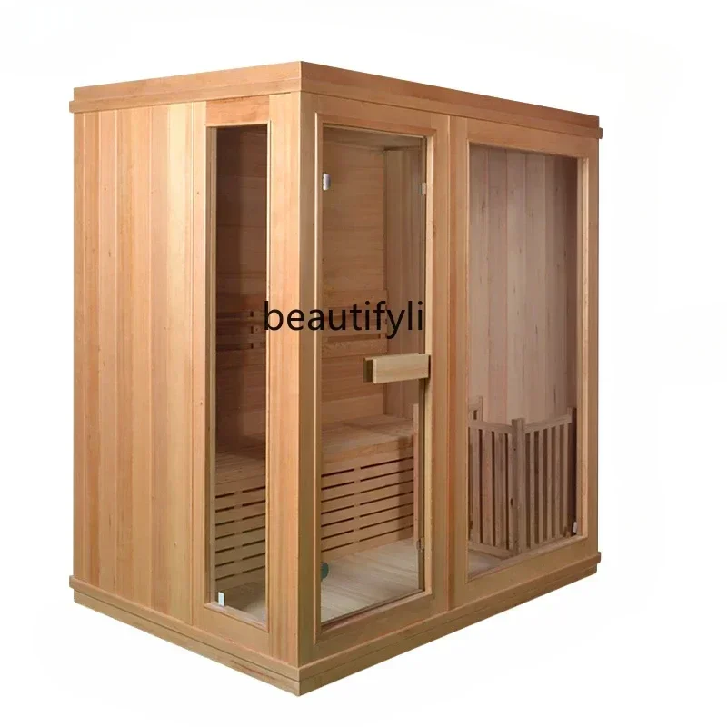 

R0R Y Sauna Room Sweating Steam Room Beauty Salon Commercial Volcanic Stone Sauna Furnace Wet Steam Bath Box Can be Customized
