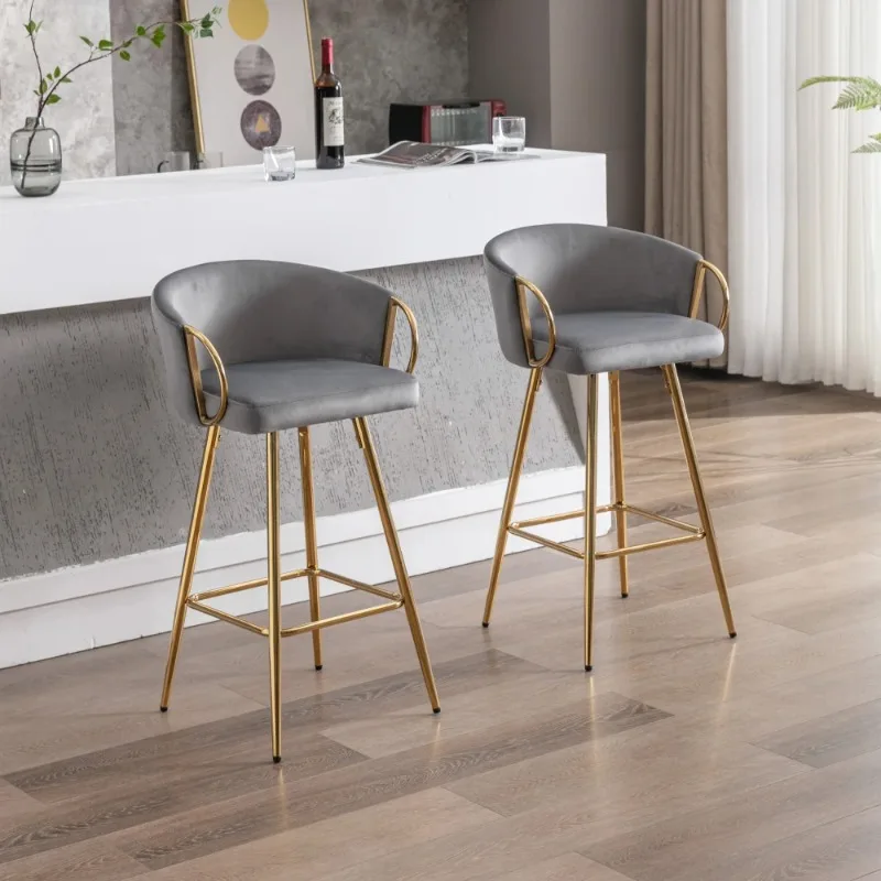 High Chair High Kitchen Stool Kitchen Counter Stools Barstools Home Bar Chair with Backrest Barstool Tabourets De Bar Chairs