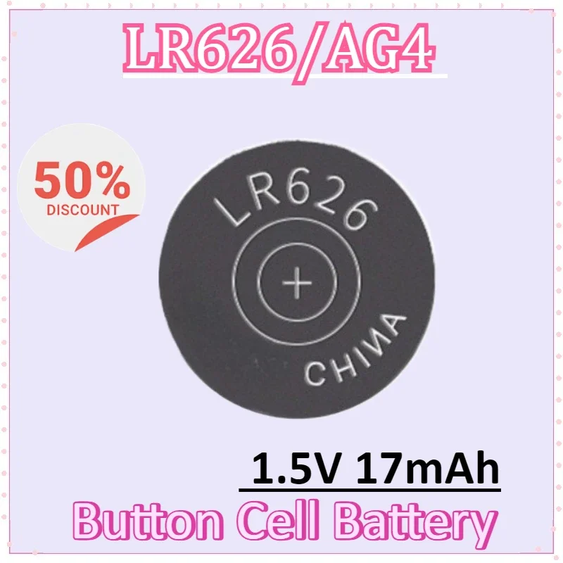 

Высокое качество AG4 LR626 17 мАч для щелочных часов Батарея 377 SR626 177 626A 377A CX66W для игрушечного калькулятора Автомобильный ключ Кнопка часов