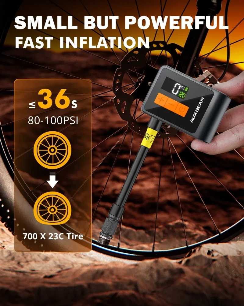 Wireless Electric Air Pump 120PSI Brushless Car Air Compressor Tire Inflator Pump for Motorcycle Bicycle Boat AUTO Tyre Balls
