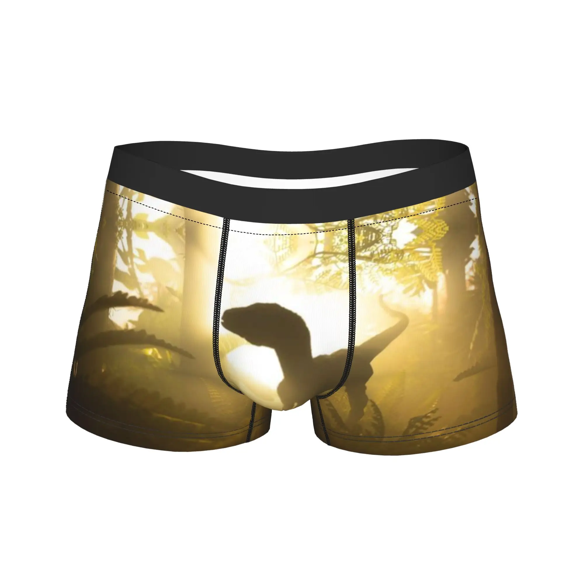 

Jurassics World Dinosaur Park Men's Boxers Shorts Ultra Soft Underwear Underpants