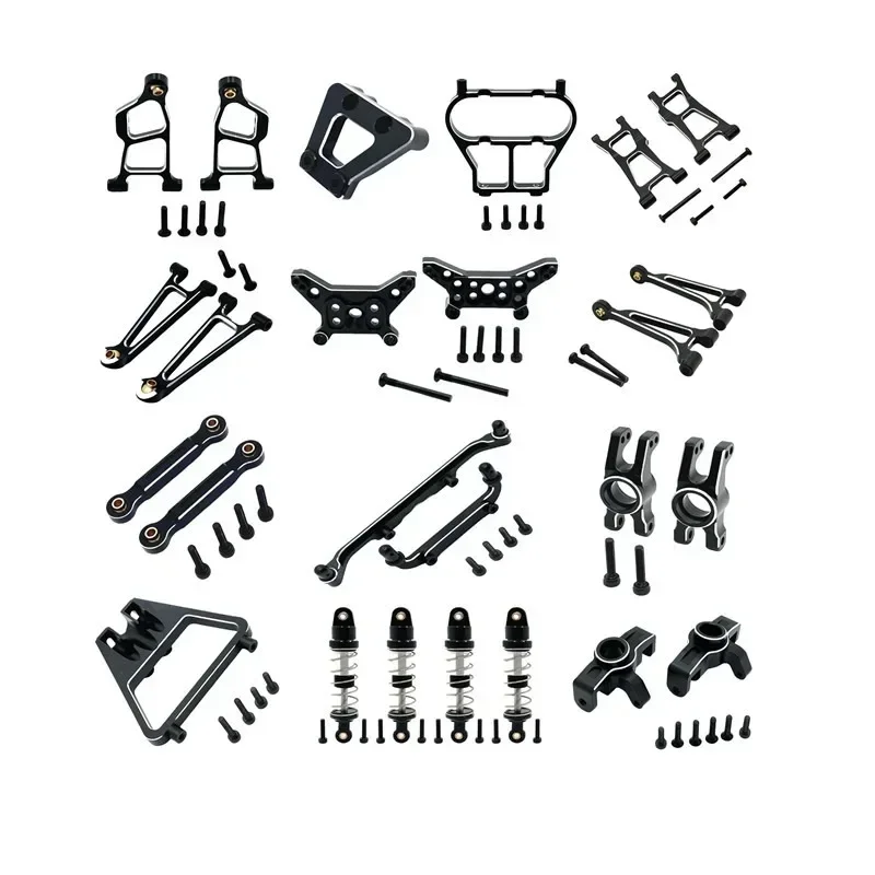 FOR MJX 1/14 14211 RC Car Accessories Metal Upgrade Shock Absorber Swing Arm Rear Cup Spare Parts