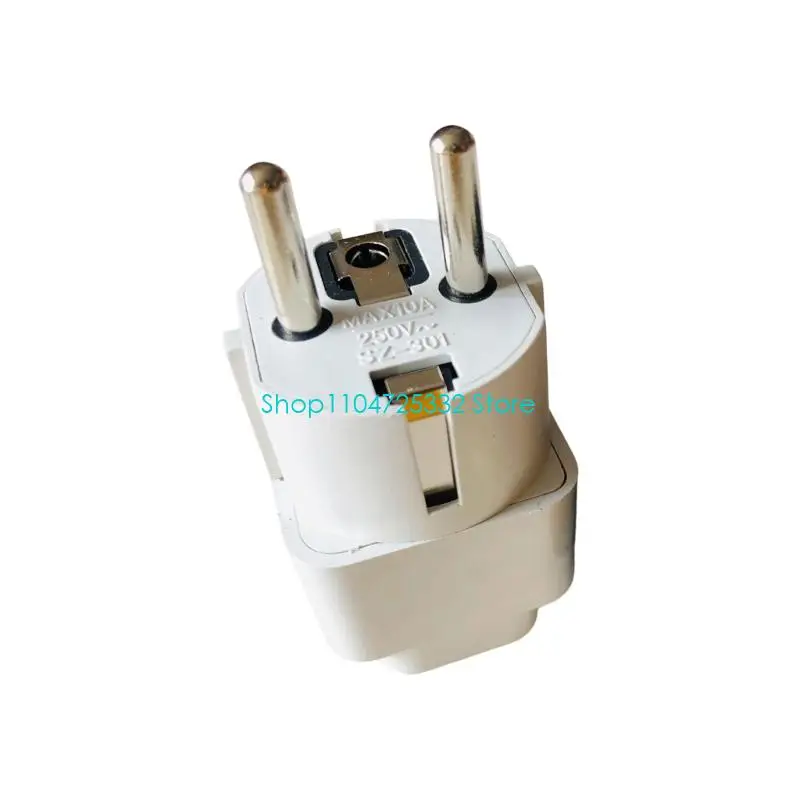 P5EA Travel Adapter China Germany Plug Universal ABS Plug Converter Wide Compatibility 220V input
