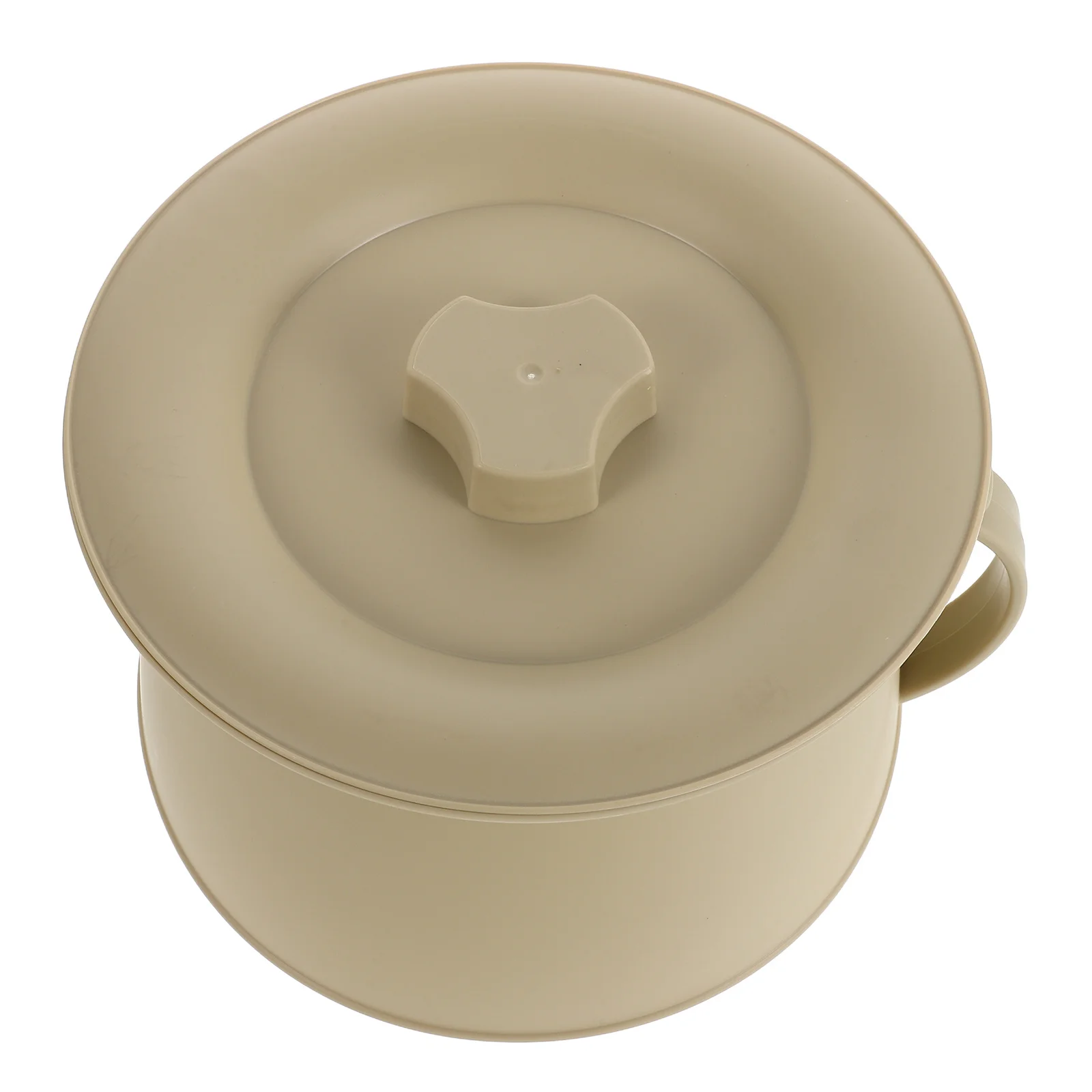 

Portable Chamber Pot Bedpan Urinal Urine Pot Light Yellow with Lid Bedside Commode Plastic Pee Bucket for Kids Elderly Women Men