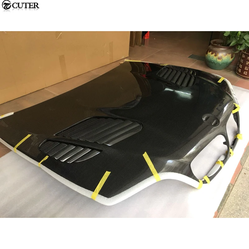 E46 3 Series Sedan M3 Style Carbon Fiber Front Engine Hood Bonnets Engine Covers for Bmw E36 325i Sedan 98-04 - view 3