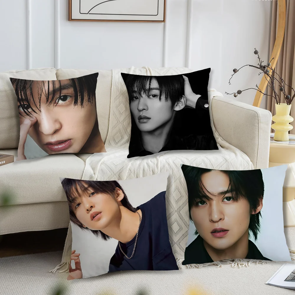 Japanese Singer R-Ren M-Meguro Cushion Cover for Pillow Printing Sofa Decoration Home Car Room Coffee Office Nordic Simplicity