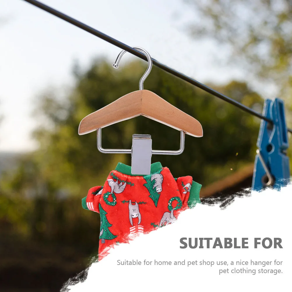

2pcs Pet Clothes Hanger Cat Dog Baby Small Garments Organizer Closet Storage Lightweight Compact Home Use Dog Accessories