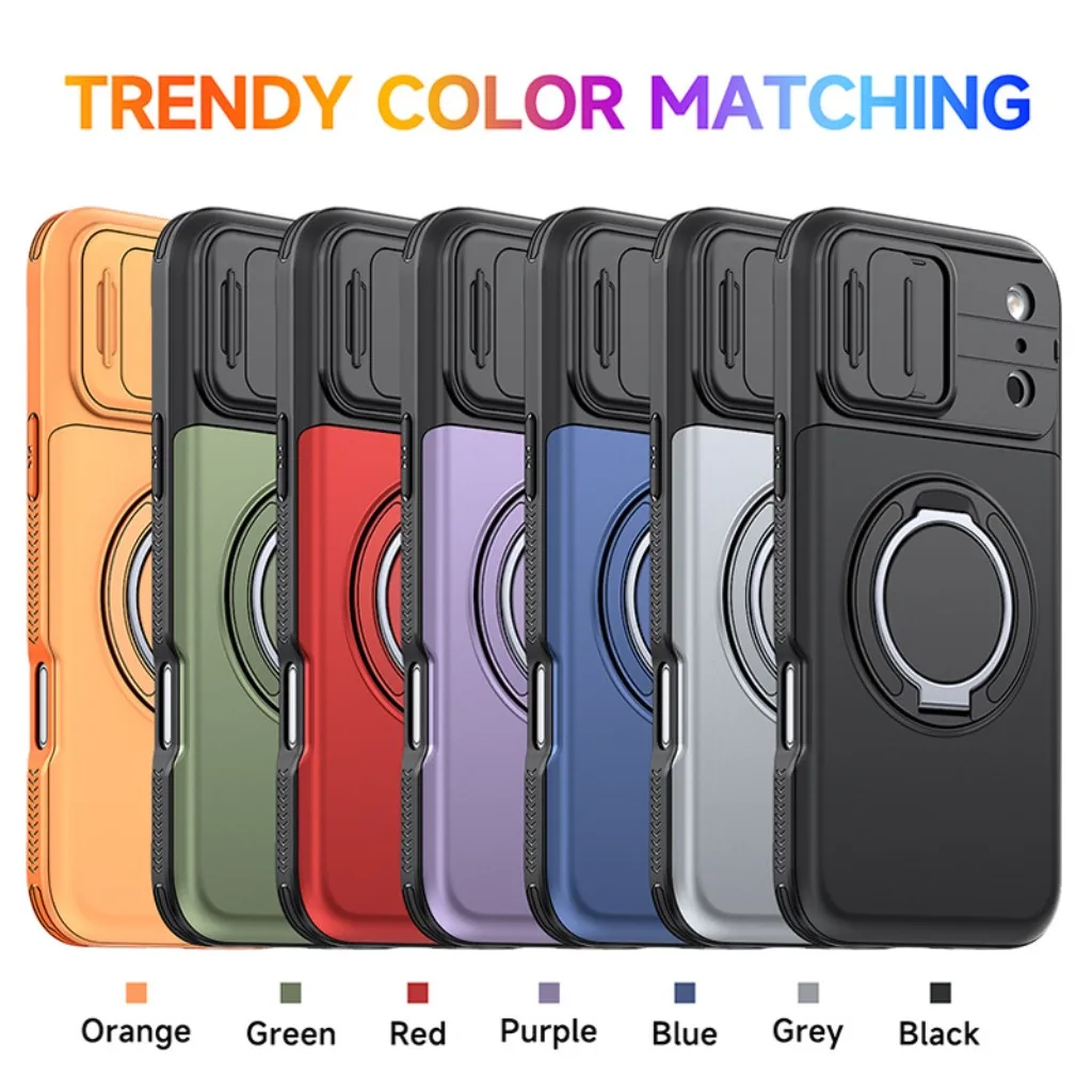 Case  For iPhone 18 17 16 15 14 13 Pro Max, New latest Multifunctional Wallet Phone Case MagSafe Magnetic Kickstand Slide Cover.