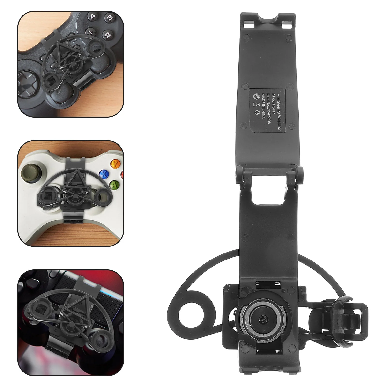 

Mini Racing Steering Wheel Stand Compact Adjustable Gaming Steering Wheel Replacement Driving Accessory
