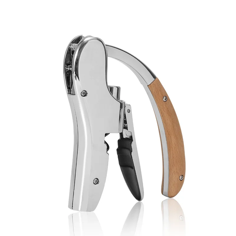 

Автоматическая открывалка для бутылок вина из нержавеющей стали, бытовая открывалка для бутылок вина, портативная открывалка для вина премиум-класса с резаком для бумаги