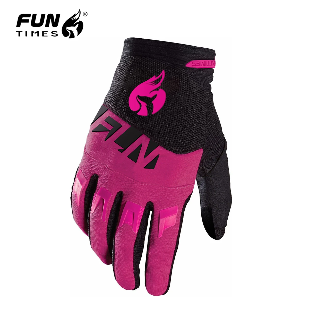 قفازات FUNTIMES للرجال للسباق على الطرق الوعرة، قفازات كاملة الأصابع للدراجات الجبلية على المنحدرات